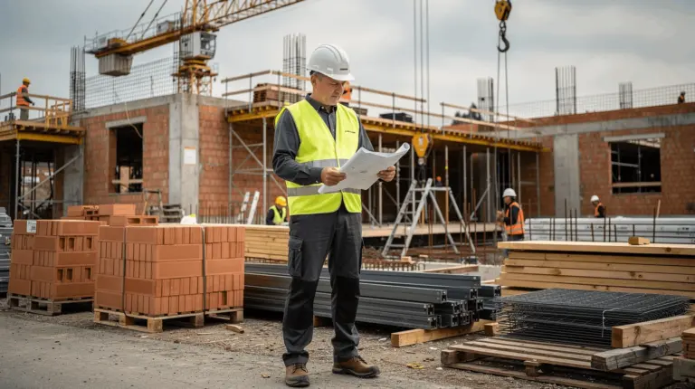 Bausachverständiger auf einer Baustelle in Löhne